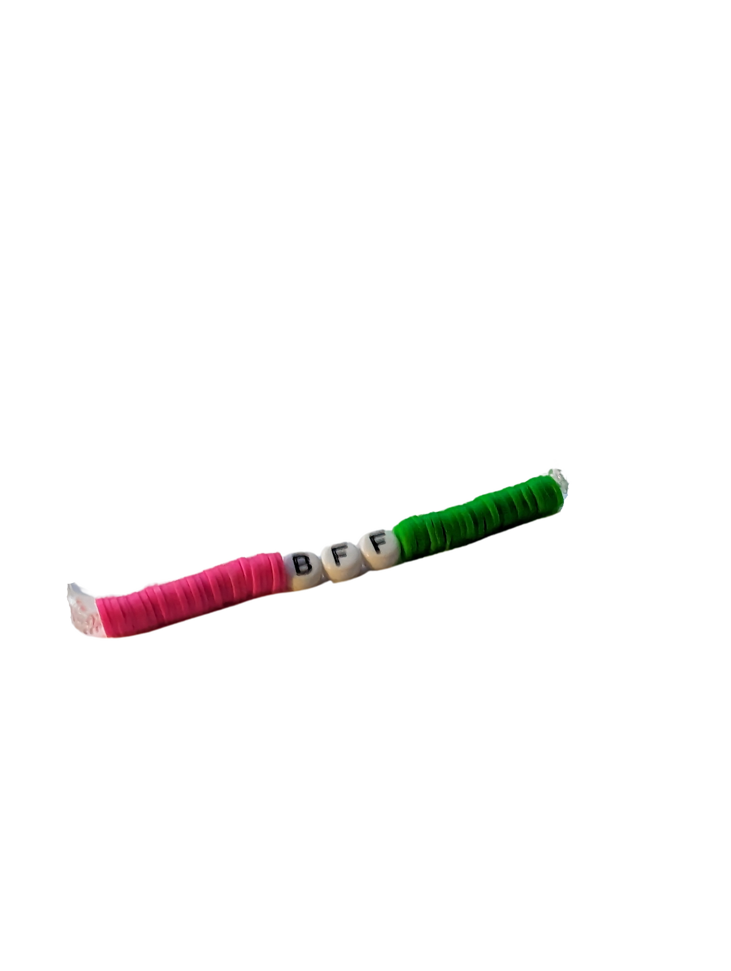 keychain- coloured pink and green