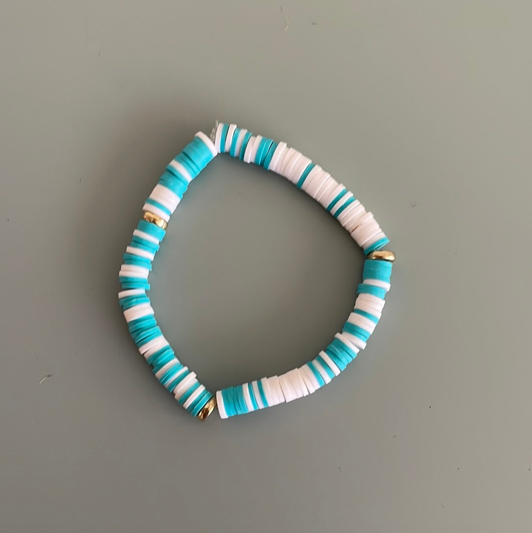 Blue and white medium bracelet