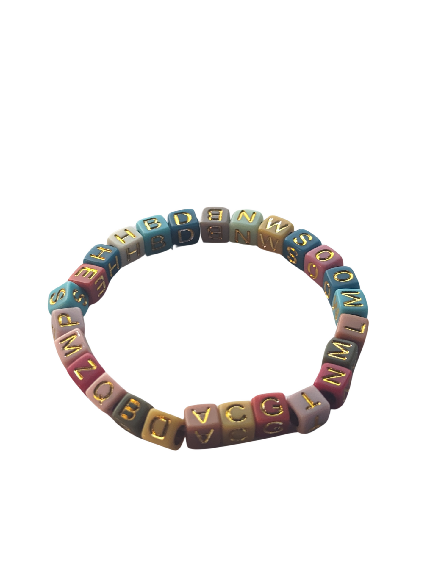 medium bracelet- coloured in multicoloured beads